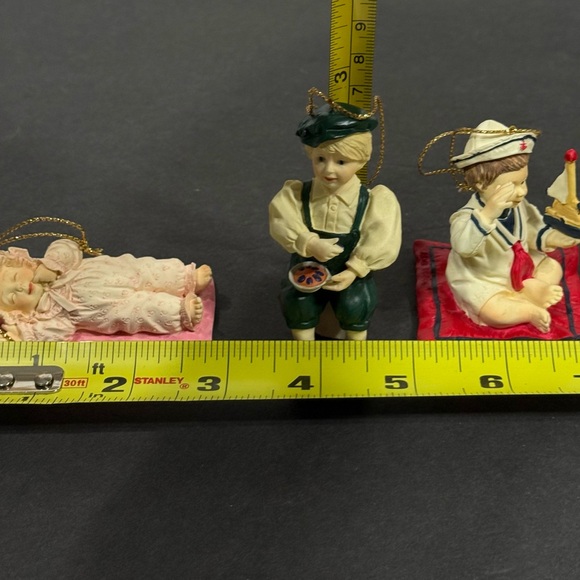 Ashton-Drake Heirloom Ornaments "Brahms' Lullaby" "Little Jack Horner" "Justin" - Picture 9 of 9